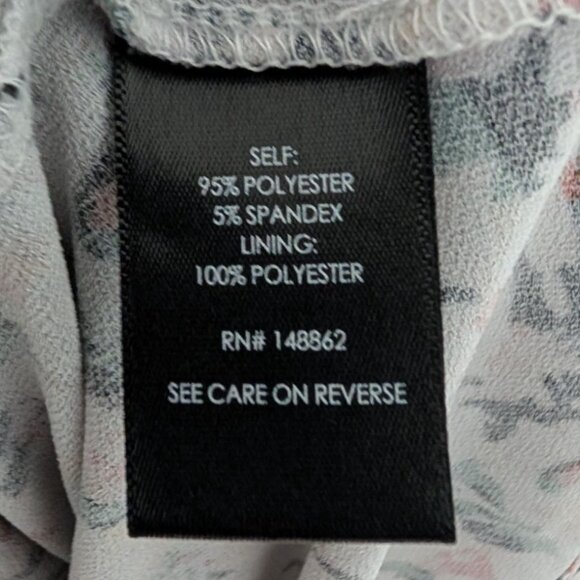 Torrid Floral Studio Skater Dress Womens Size 4X White Strappy Stretch Casual - Picture 6 of 10